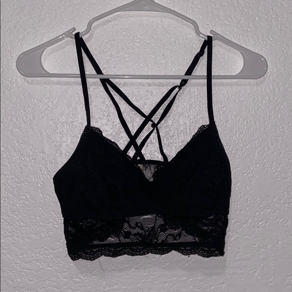 Black lace bralette!